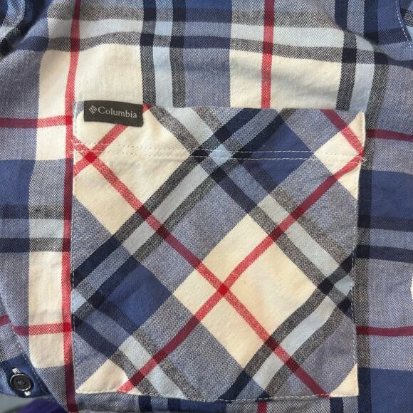 Columbia Plaid Hooded Tunic Top — Size 1X - Picture 5 of 5